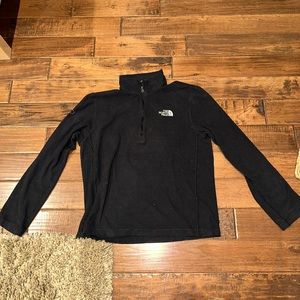 North face fleece quarter zip Black